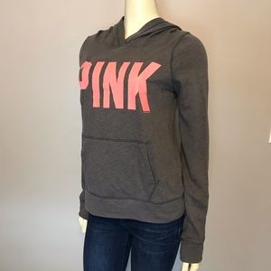 PINK by VS Gray Pullover Hoodie Size S #168